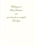 Moss Ornament Personalized Christmas Cards (Min 50)