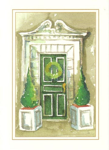 Stately Entry Personalized Christmas Cards (Min 50)