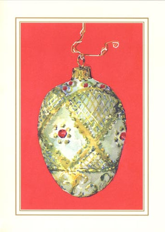 Elegant Egg Personalized Christmas Cards (Min 50)