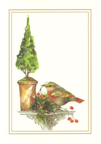 Bountiful Perch Personalized Christmas Cards (Min 50)