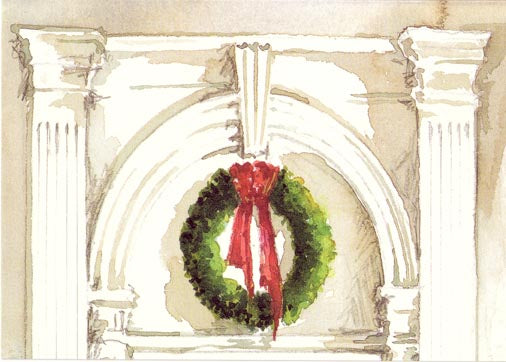 Holiday Architrave Personalized Christmas Cards (Min 50)