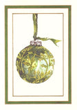 Tapestry Globe - Greeted Personalized Christmas Cards (Min 50)