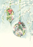 Ice Ornaments Personalized Christmas Cards (Min 50)