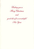 Lamplight Flurry Personalized Christmas Cards (Min 50)