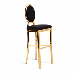 Hailey Barstool Gold/Black RENTAL