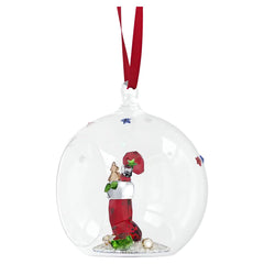 Holiday Cheers Stocking and Candy Ball Ornament Multicolored
