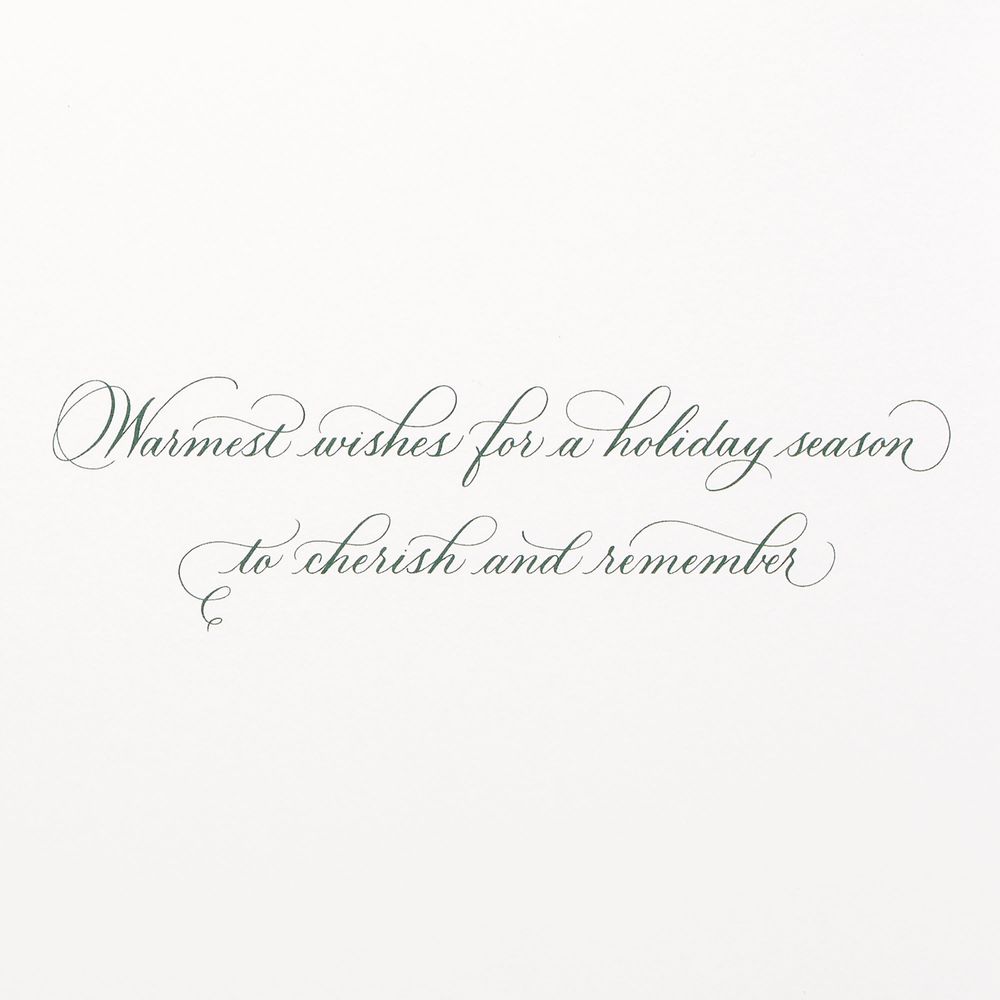 Cherish and Remember Christmas Greeting Card