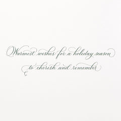 Cherish and Remember Christmas Greeting Card