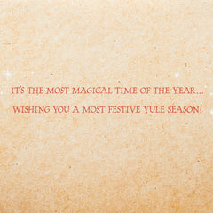 Most Festive Yule Season Harry Potter Christmas Greeting Card