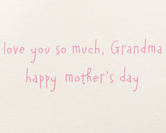 Love You So Much Mother's Day Greeting Card for Grandma