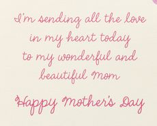 Sending All The Love Mother's Day Greeting Card