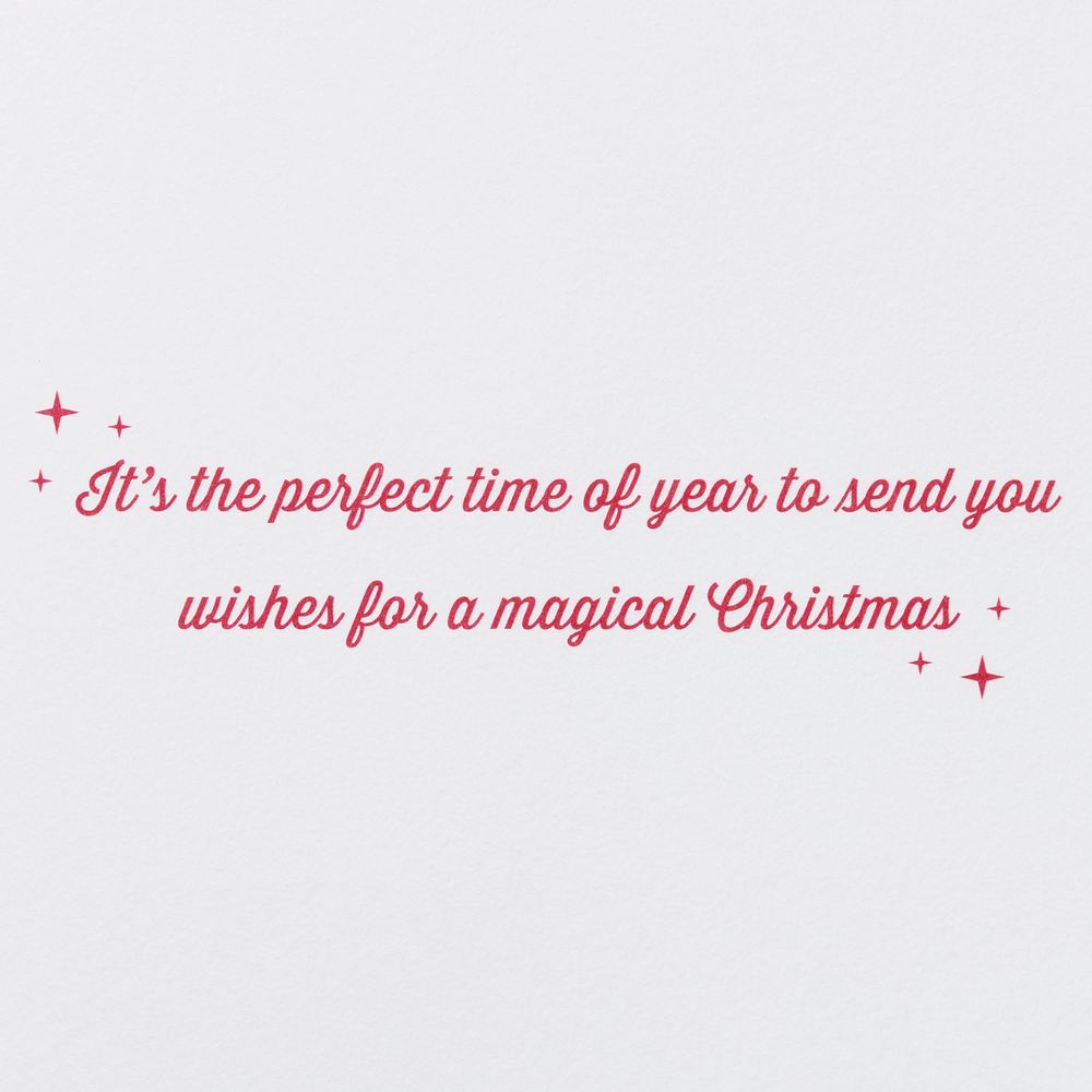 Perfect Time of Year Disney Christmas Greeting Card