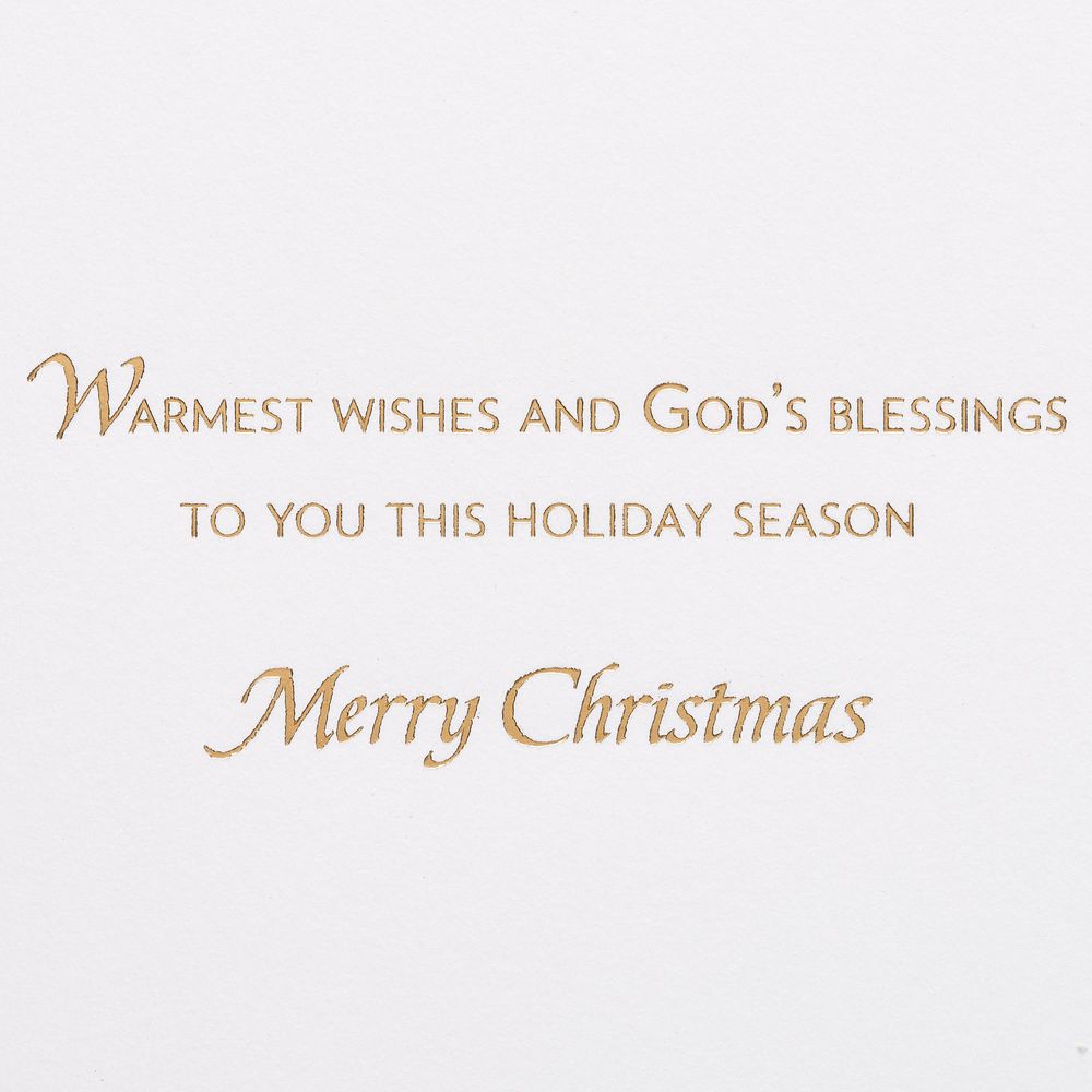 A Child is Born Religious Christmas Greeting Card