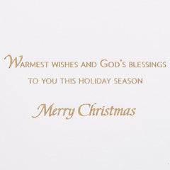A Child is Born Religious Christmas Greeting Card