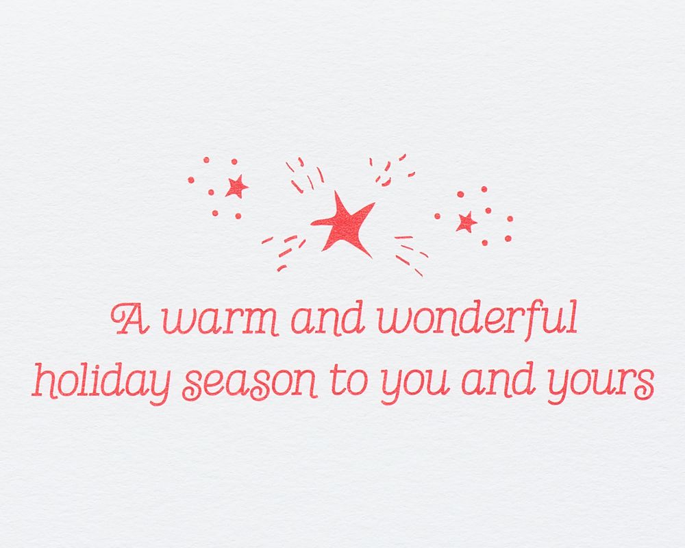 Wonderful Holiday Season Christmas Greeting Card