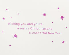 Wishing You and Yours A Merry Christmas Greeting Card