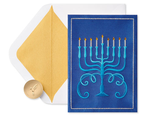 Warmth, Joy and Tradition Chanukah Greeting Card