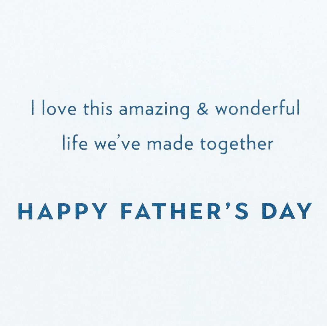 AMAZING & WONDERFUL LIFE FATHER’S DAY GREETING CARD FOR HUSBAND