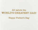 ALL SALUTE FATHER’S DAY GREETING CARD