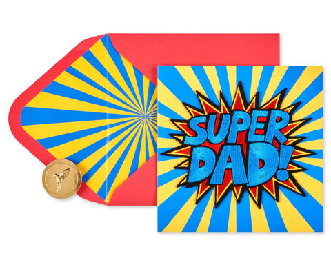GIVE YOUR POWERS A REST TODAY FATHER’S DAY GREETING CARD