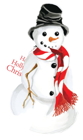 Snowman With Red And White Scarf Holiday Cards (Set of 60)