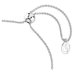 Idyllia bracelet Mixed cuts, Arrow, White, Rhodium plated
