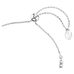 Idyllia bracelet Mixed cuts, Heart with arrow, White, Rhodium plated