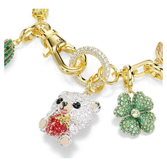 Idyllia bracelet Mixed cuts, Mixed motifs, Multicolored, 18K gold plated