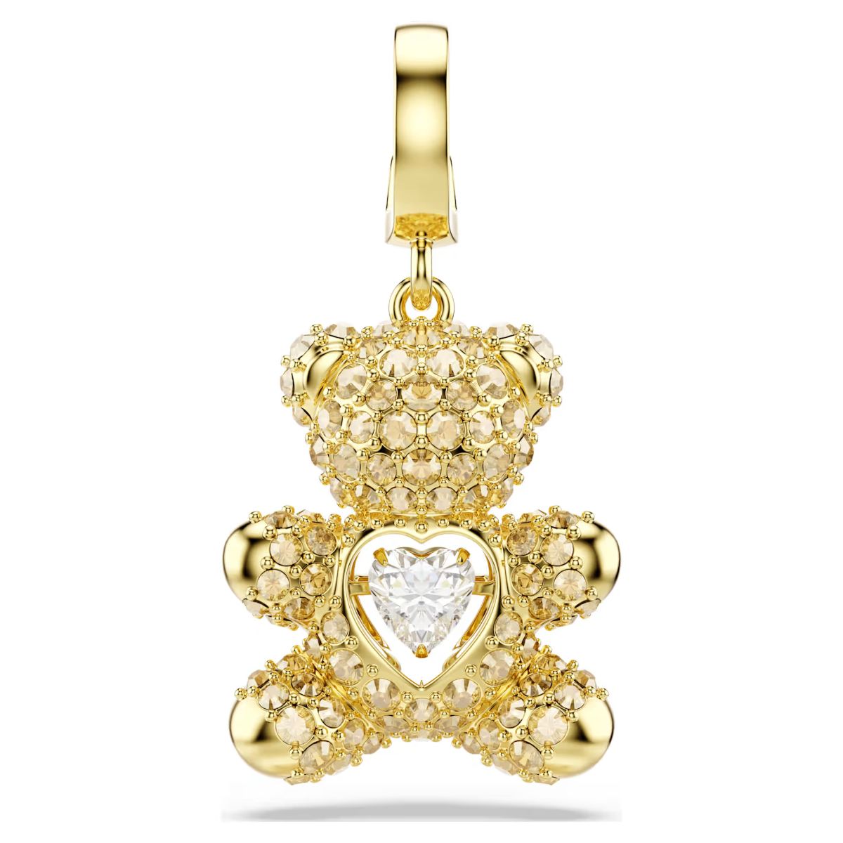 Idyllia charm Mixed cuts, Teddy, Gold tone, Gold-tone plated
