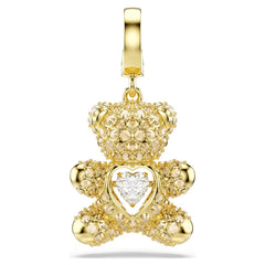 Idyllia charm Mixed cuts, Teddy, Gold tone, Gold-tone plated