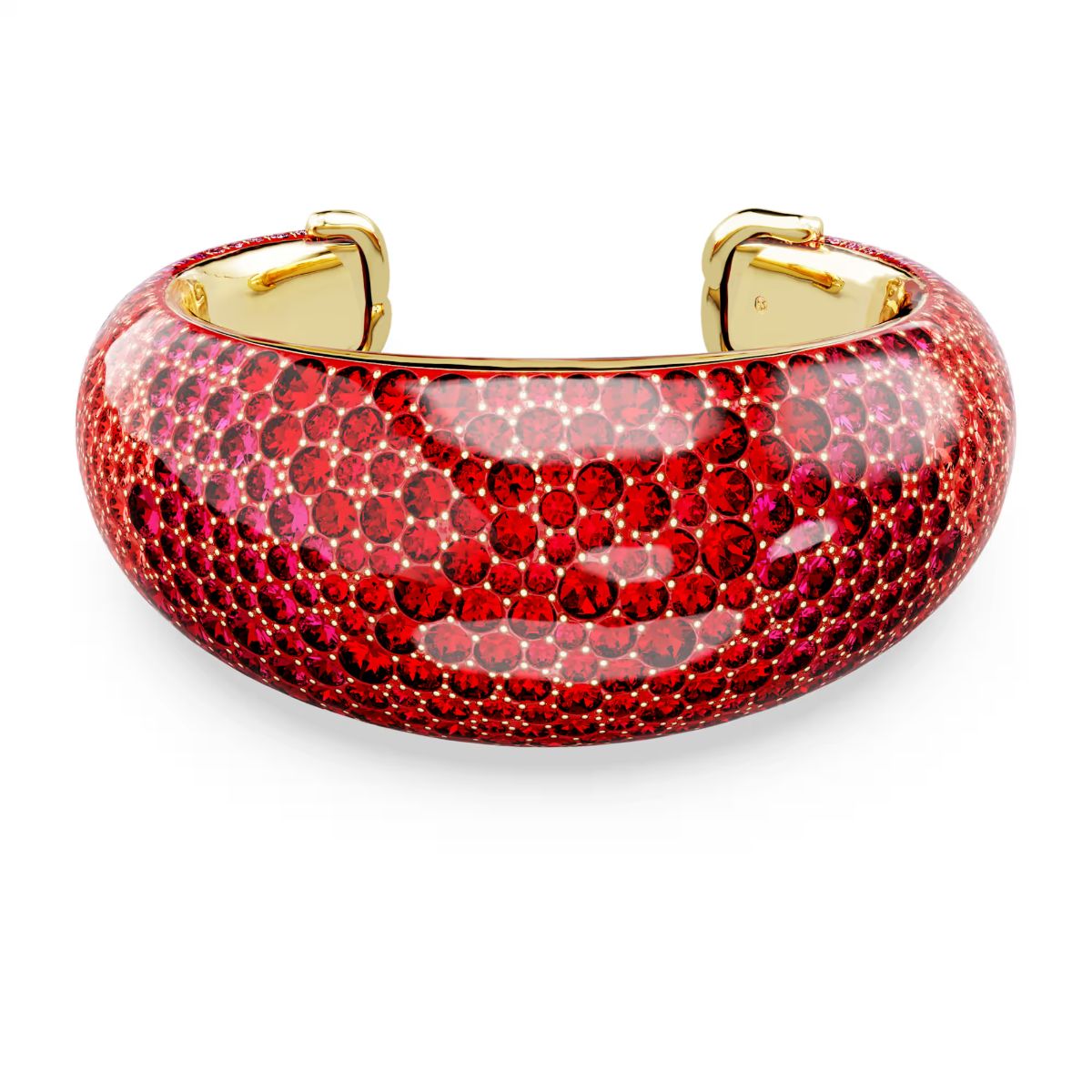 Idyllia cuff Red, 18K gold plated