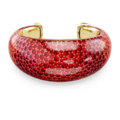 Idyllia cuff Red, 18K gold plated
