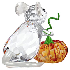 Idyllia Mouse and Pumpkin Figurine