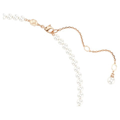 Idyllia pendant Crystal pearl, Mixed cuts, Flower, Multicolored, Rose gold-tone plated