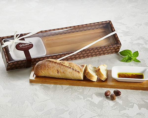 La Panetteria Bread Board With Dipping Dish