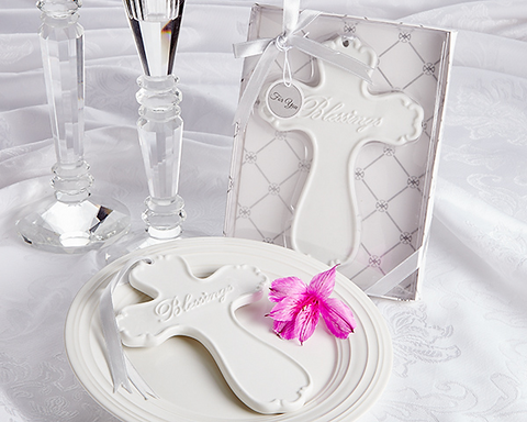 Blessings Elegant Porcelain Cross | Minimum Order 12pc