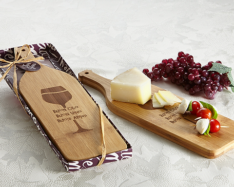 Buon Appetito Wine Shaped Cheese Board