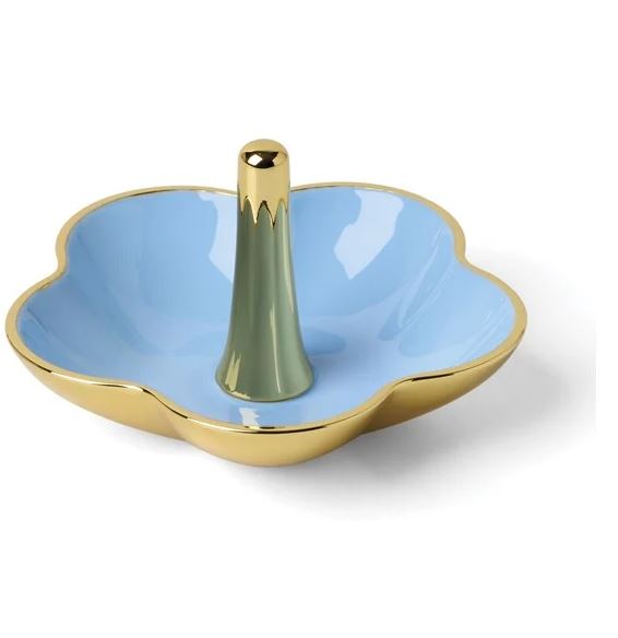 Make It Pop Blue Metal Ring Dish