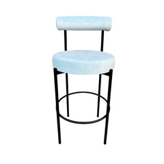 Kaya Barstool - Black/Light Blue Cushion RENTAL