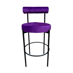 Kaya Barstool - Black/Purple Cushion RENTAL