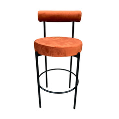 Kaya Barstool - Black/Rust Cushion RENTAL