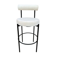 Kaya Barstool - Black/White Cushion RENTAL
