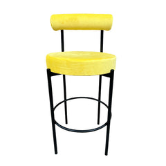 Kaya Barstool - Black/Yellow Cushion RENTAL