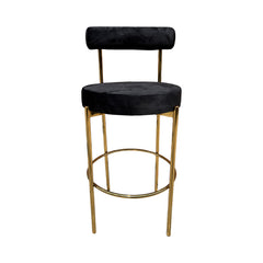 Kaya Barstool - Gold/Black Cushion RENTAL