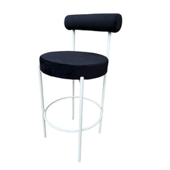 Kaya Barstool - White/Black Cushion RENTAL