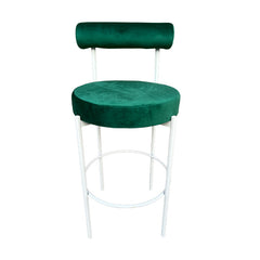 Kaya Barstool - White/Green Cushion RENTAL