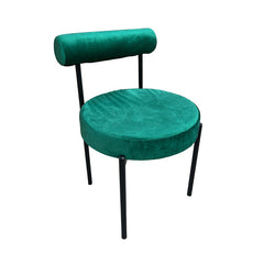 Kaya Dining Chair - Black/Green Cushion RENTAL