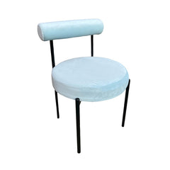 Kaya Dining Chair - Black/Light Blue Cushion RENTAL