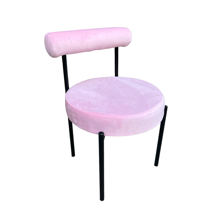 Kaya Dining Chair - Black/Pink Cushion RENTAL