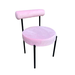 Kaya Dining Chair - Black/Pink Cushion RENTAL
